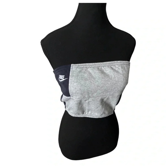 Frankie Collective | Rework  Nike Patchwork Bandeau Top | Size L - Picture 1 of 8